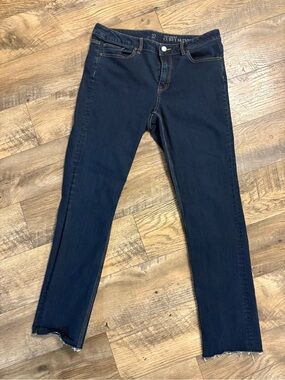 Curvy Skinny Dark Blue Jeans